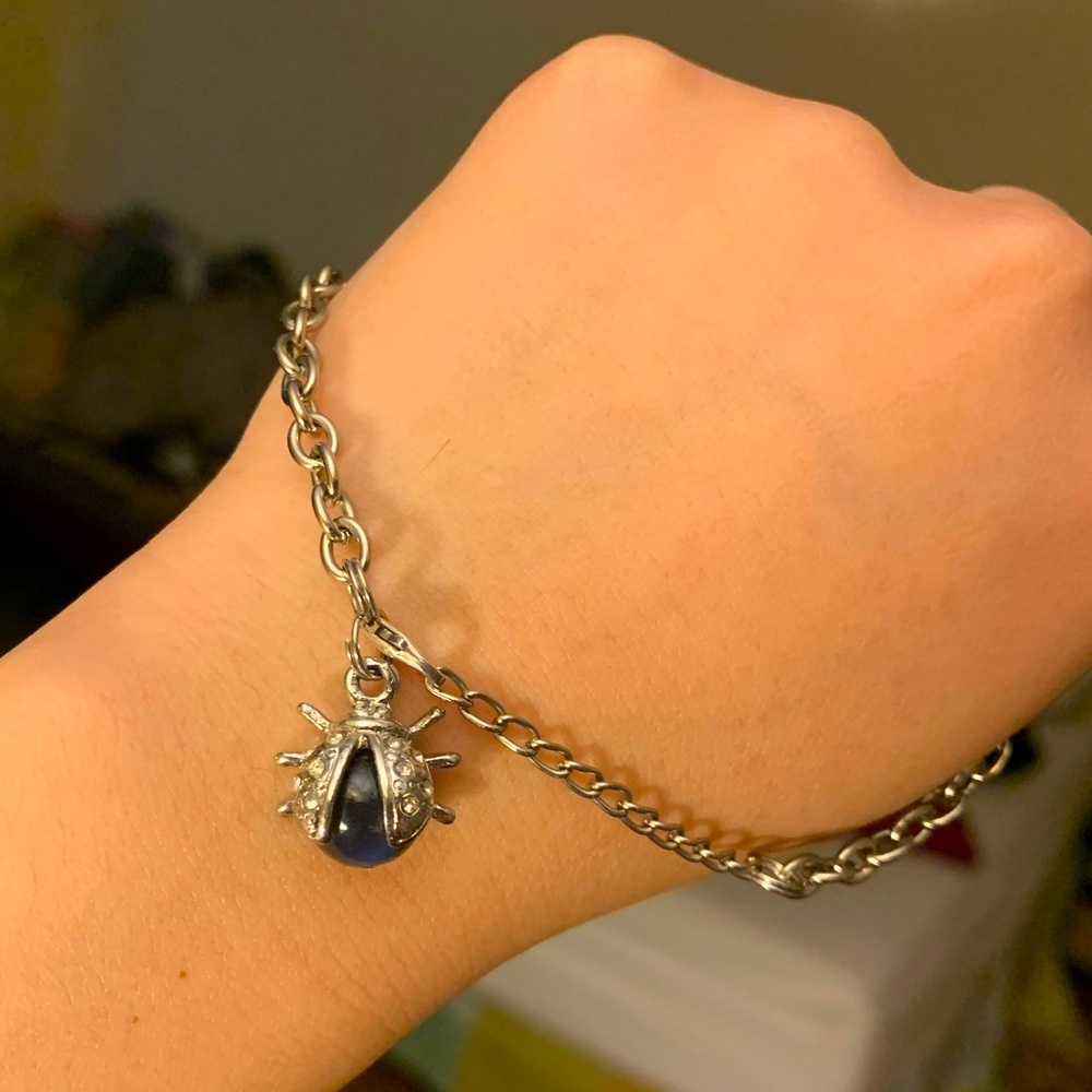 Ladybug anklet